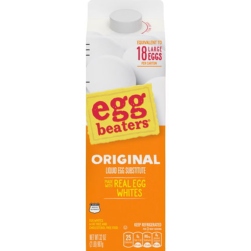 Egg Beaters Liquid Egg Product, Garden Vegetable, with Yolk