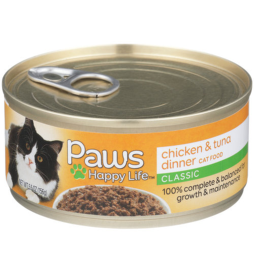 Paws Happy Life Chicken & Tuna Dinner Classic Cat Food