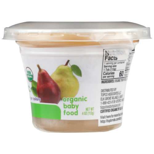 Tippy Toes Pears Organic Baby Food