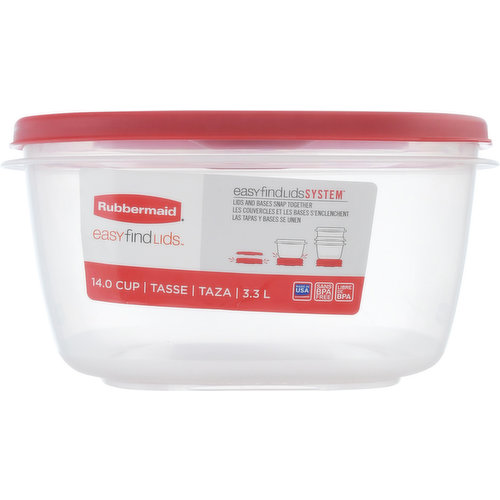 Rubbermaid Produce Saver Easy Find Lids Food Storage Container