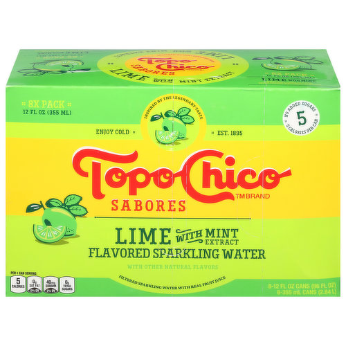 Topo Chico Sparkling Water, Lime