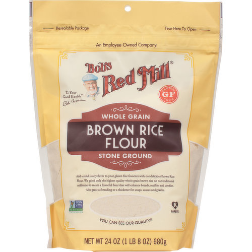 Bobs Red Mill Brown Rice Flour, Whole Grain, Stone Ground