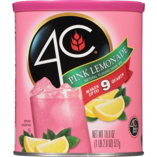 4C Drink Mix, Pink Lemonade