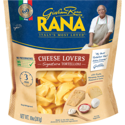 Rana Signature Tortelloni, Cheese Lovers