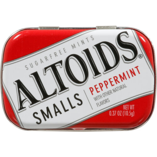 Altoids Mints, Sugarfree, Peppermint, Smalls