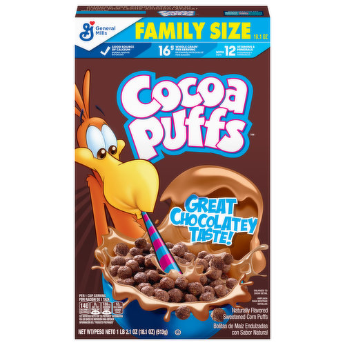 Cocoa Puffs Corn Puffs, Family Size