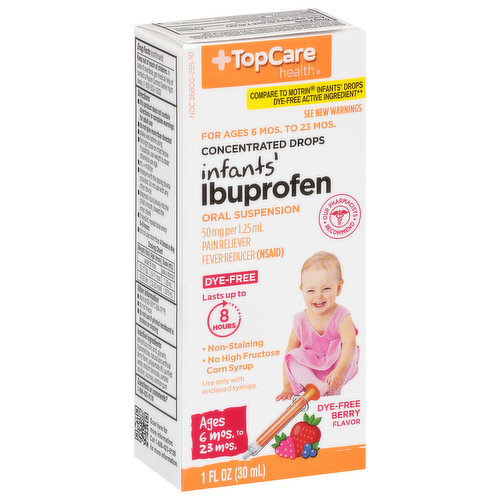 TopCare Ibuprofen, Infants', 50 mg, Berry Flavor
