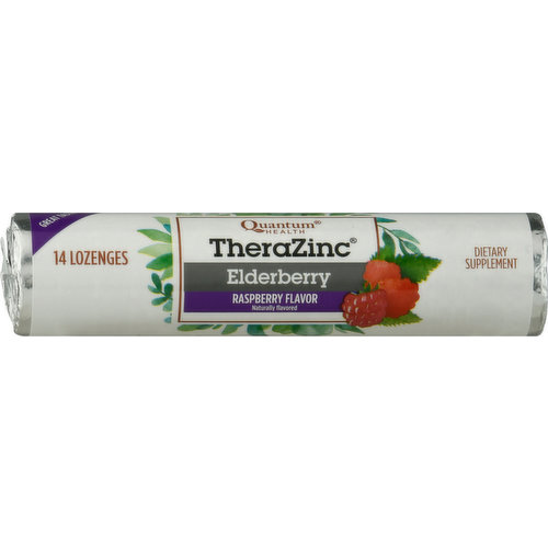 Quantum Health Lozenges, Elderberry, Raspberry Flavor