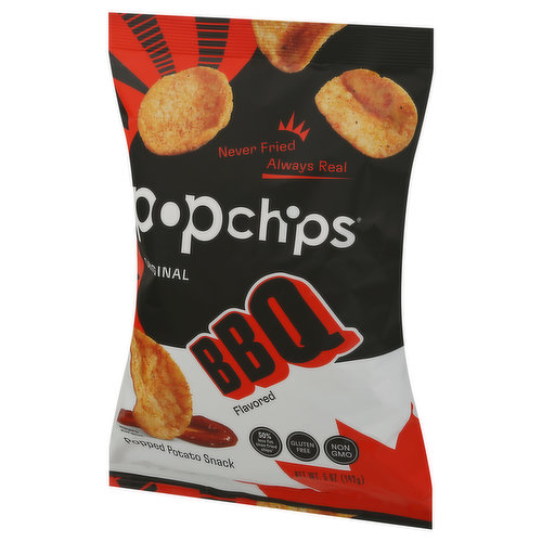 Popchips Popped Potato Snack, BBQ Flavored, Original