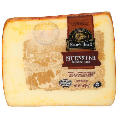 Boar's Head Cheese, All Natural, Muenster