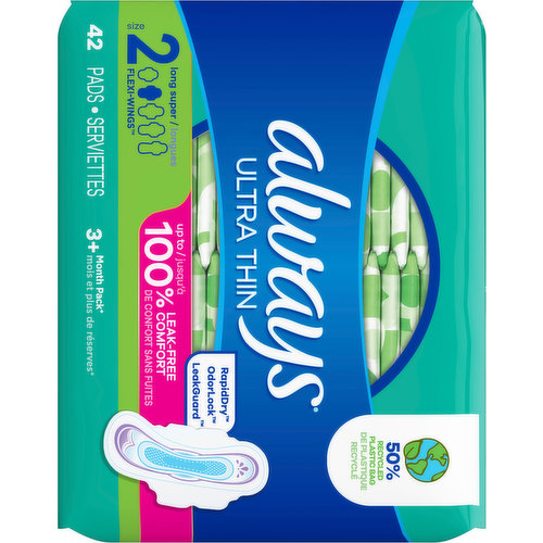 Always ZZZ Overnight Pads With Flexi Wings Size 6 Widest