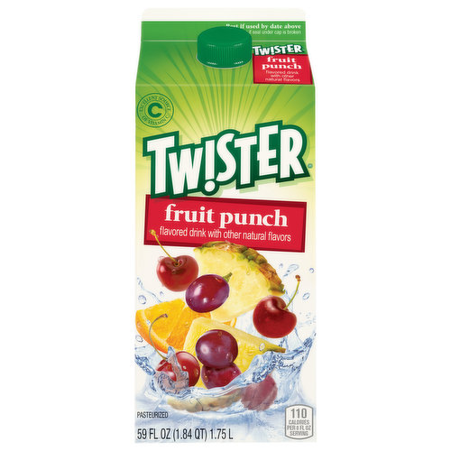 Twister Flavored Drink, Fruit Punch