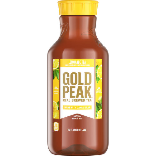Gold Peak is real brewed tea made from tea leaves picked for peak taste - enjoy Gold Peak Lemonade Tea bursting with refreshingly natural flavors. Gold Peak Lemonade Tea now has 25% less calories and sugar than our regular flavored teas. Perfect for the whole family, these convenient bottles let you take real brewed tea wherever you go.


Gold Peak Real Brewed Tea has a variety of flavors that pair marvelously with any family occasion, from backyard get-togethers, to holiday traditions, to a weekend getaway.

Real Brewed. Real Tea. Real Good.