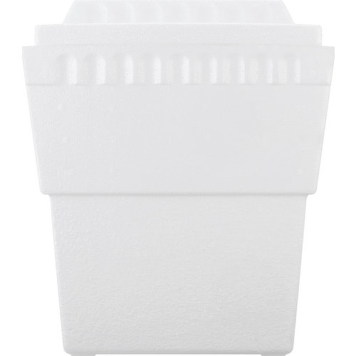 LiFoam Cooler, Styrofoam, White, Double 6 Pack