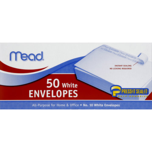 Mead Envelopes, White