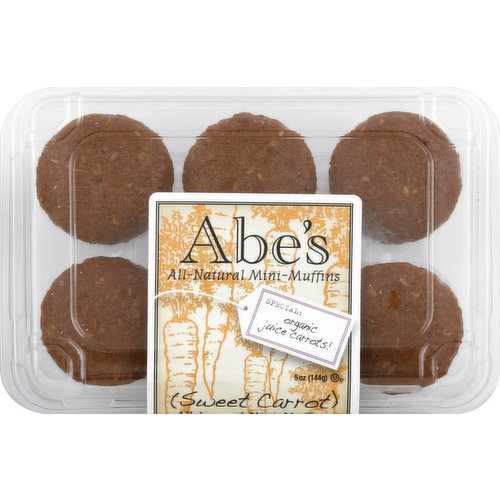 Abes Muffins, Mini, Sweet Carrot