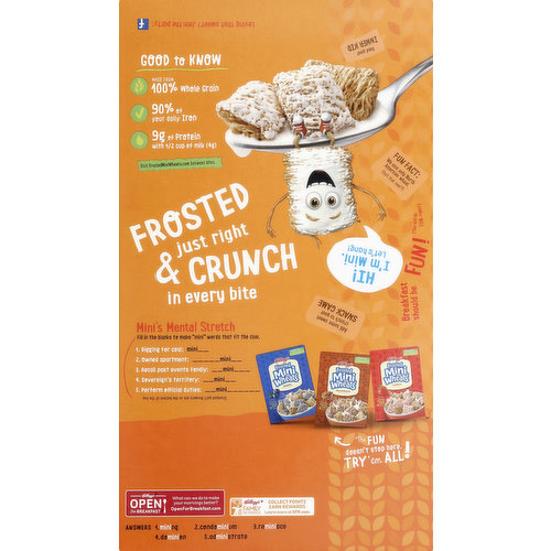 Whole Grain Wheat Cereal  Kellogg's® Frosted Mini-Wheats® Original