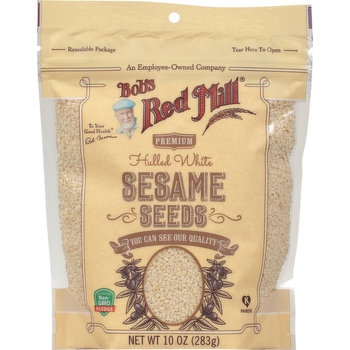 Bob's Red Mill Sesame Seeds, Premium, Hulled White