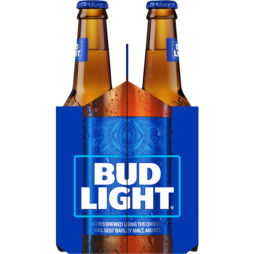 Bud Light Beer Can Glass Ornament