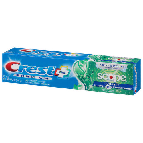 Crest Complete Plus Scope Outlast + Whitening Long Lasting Mint