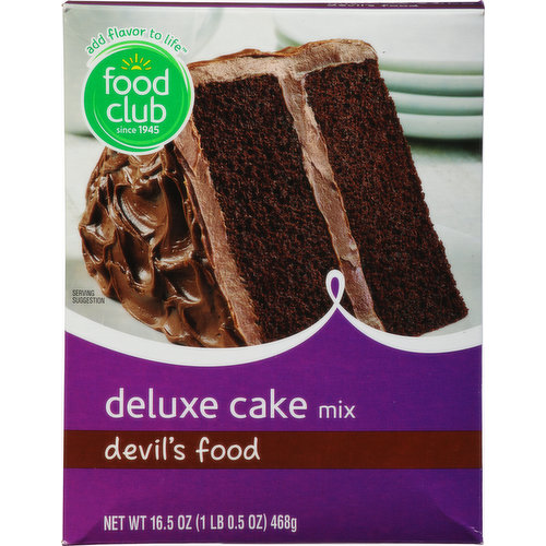 Food Club Cake Mix, Deluxe, Devil's Food