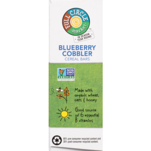 Full Circle Market Cereal Bars, Blueberry Cobbler
