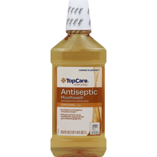 TopCare Mouth Wash, Antiseptic, Original Flavor