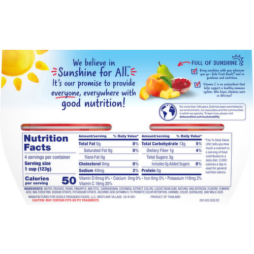 Mixed Fruit - No Sugar Added, Fruit Cup® Snacks