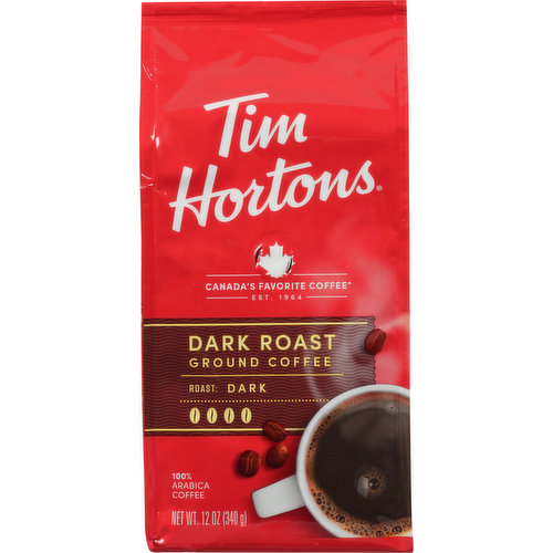 Tim Hortons Coffee, Ground, Dark Roast