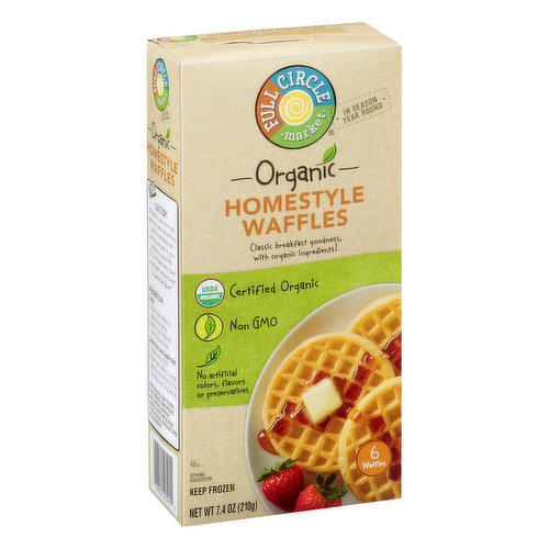Full Circle Market Waffles, Homestyle