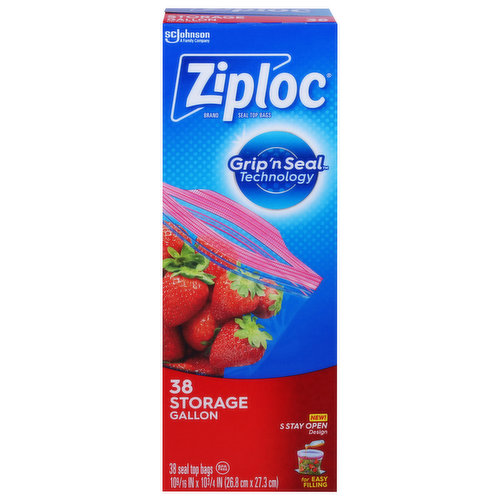Ziploc Seal Top Bags, Storage Gallon