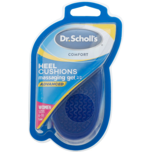 Dr. Scholl's Heel Cushions, Massaging Gel, Advanced, Women, Sizes 6-10