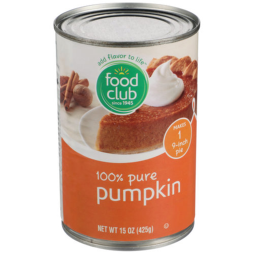 Food Club 100% Pure Pumpkin