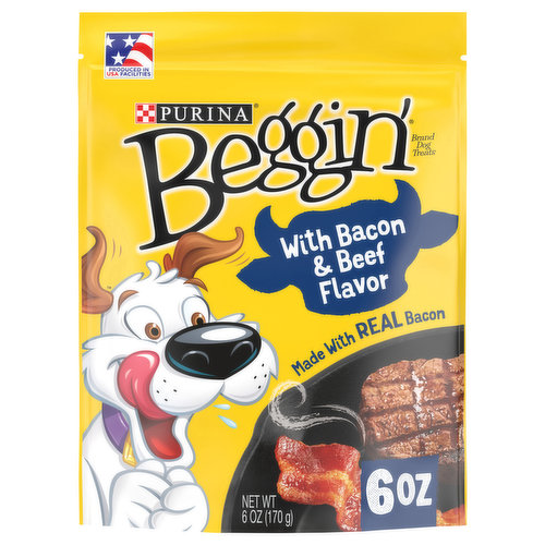 Beggin' Dog Treats, with Bacon & Beef Flavor