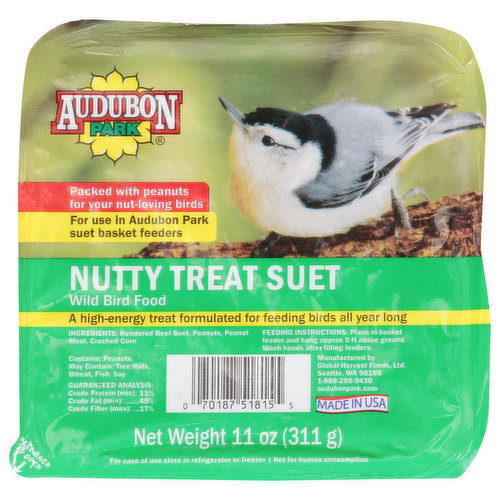 Signature Wild Bird Food, Nutty Treat Suet