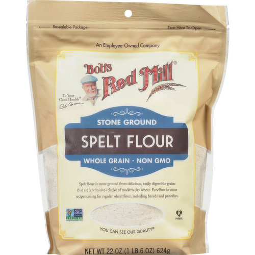 Bob's Red Mill Spelt Flour, Stone Ground, Whole Grain