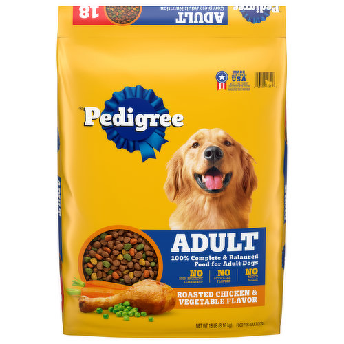 Pedigree Food for Dogs, Roasted Chicken & Vegetable Flavor, Adult