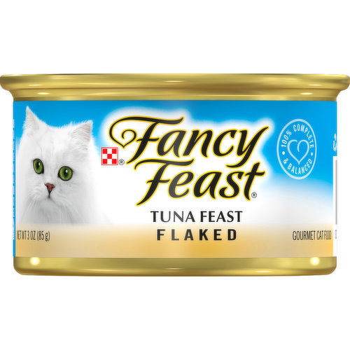 Fancy Feast Cat Food, Gourmet, Flaked, Tuna Feast