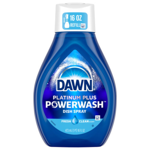 Dawn Dish Spray, Platinum Plus, Fresh Clean Scent