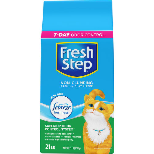 Fresh Step Premium Clay Litter, Non-Clumping