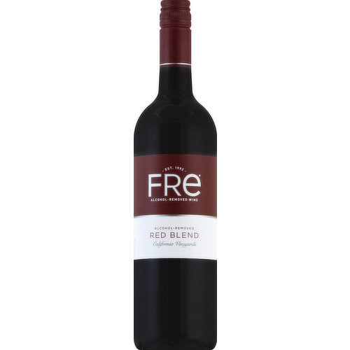 FRE Red Blend, Alcohol-Removed Wine, California Vineyards, 2013