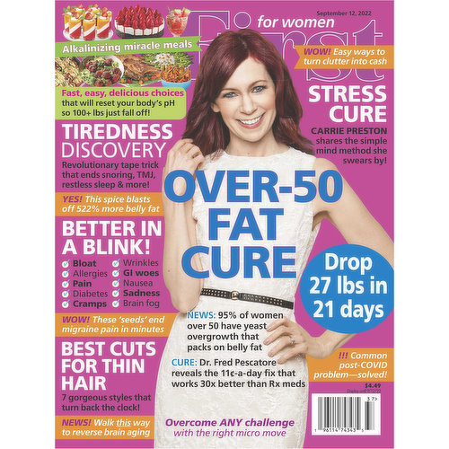 First For Women Magazine, Over-50 Fat Cure