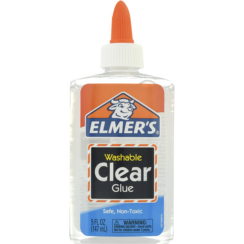 Elmers Glue, Clear, Washable