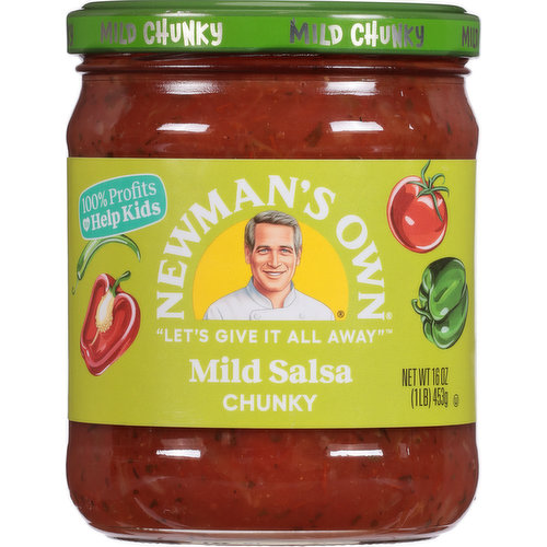 Newman's Own Salsa, Mild, Chunky