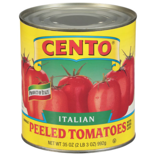 Cento Tomatoes, Peeled, Whole, Italian