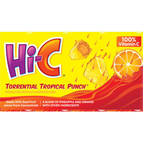 Hi-C Fruit Drink, Torrential Tropical Punch