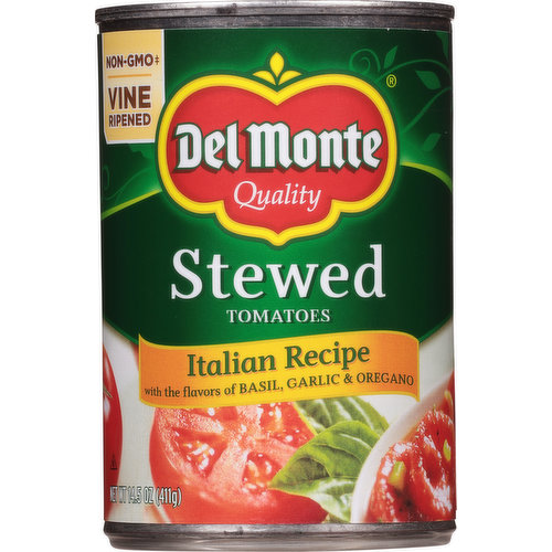 Del Monte Tomatoes, Stewed, Italian Recipe