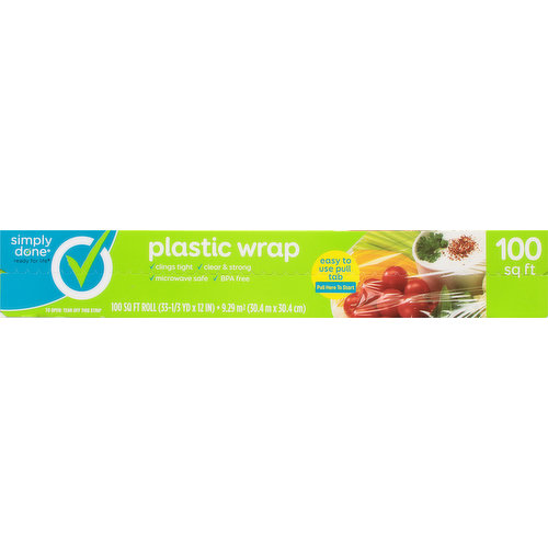 Simply Done Plastic Wrap, 100 Square Feet