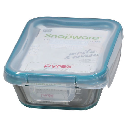 Snapware Total Solution Pyrex Write & Erase Glass Container 4 Cup