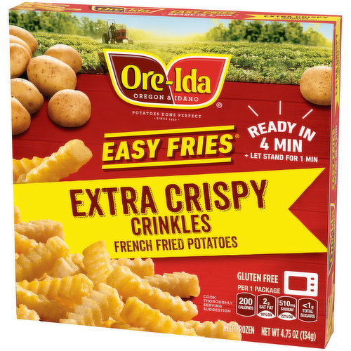 Ore Ida Golden Crinkles French Fried Potatoes - Shop Entrees